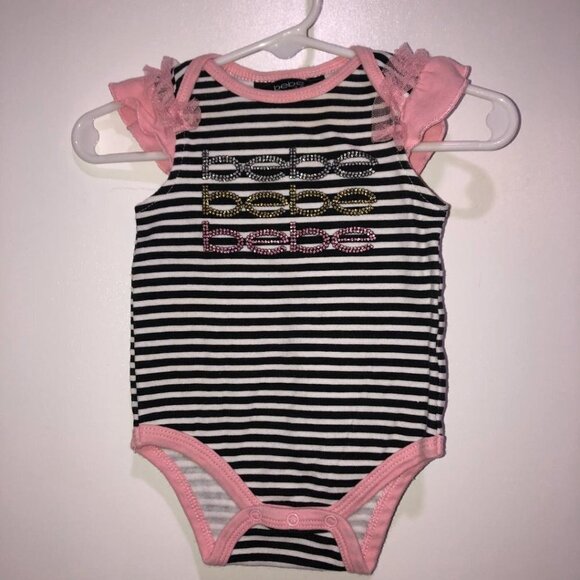 EUC Bebe Girl's onesie Size 3/6 months - Picture 1 of 3